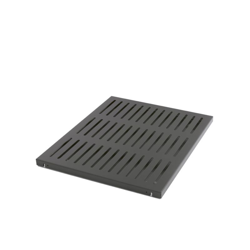 Schönbuch Drip Schuhablage, klein, in Anthrazit. Metallablage mit Schlitzen für Schuhe.